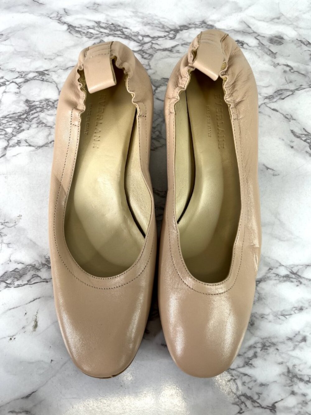 Everlane Women's The Italian Leather Pink Heel Size 8.5